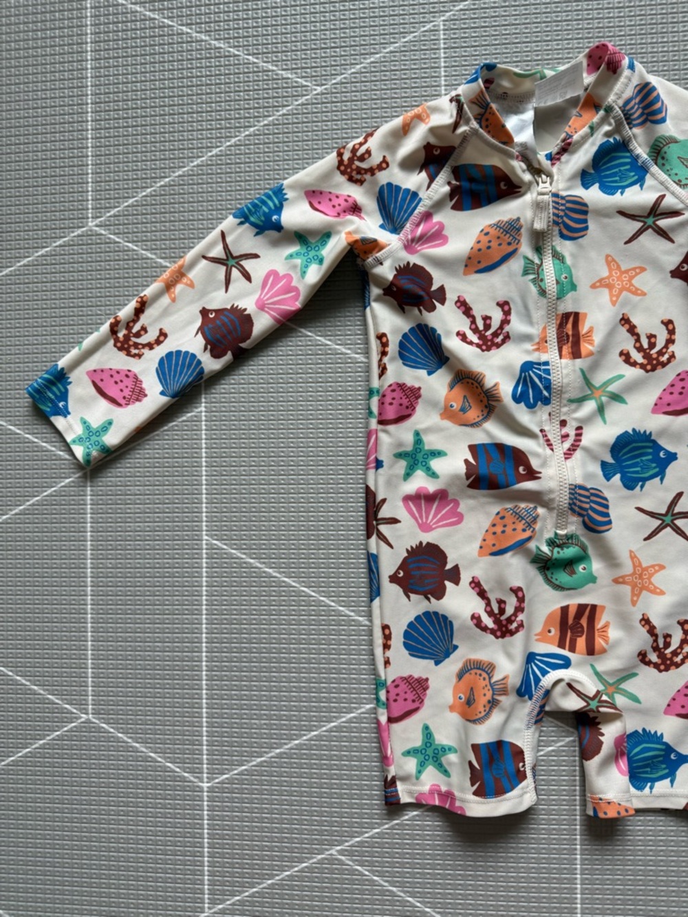 H&M|Baby girl/toddler one piece swimwear in sea creature novelty print•••18-24M